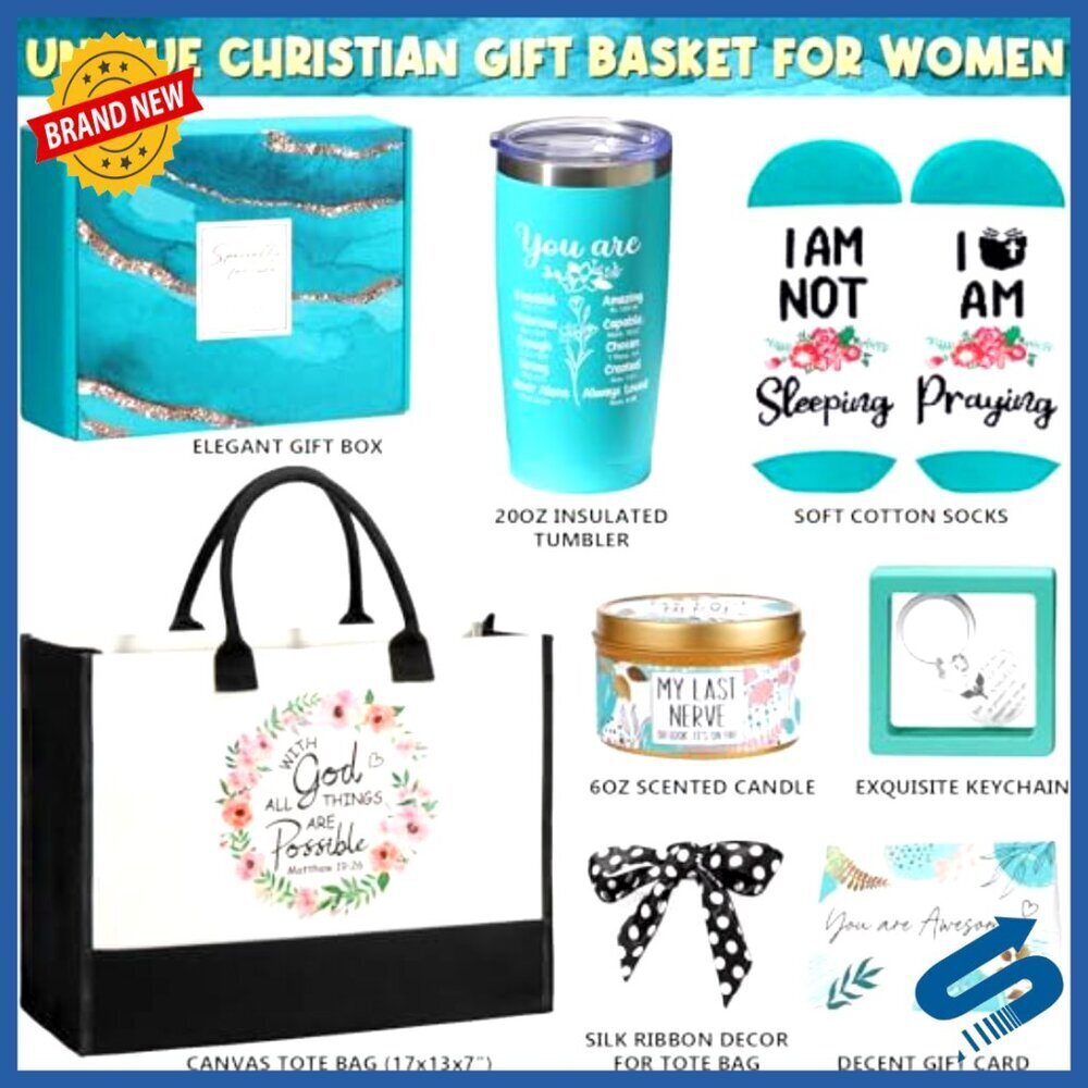 Inspirational Christian Gift Set with Canvas Tote Bag and Tumbler - Picture 4 of 7